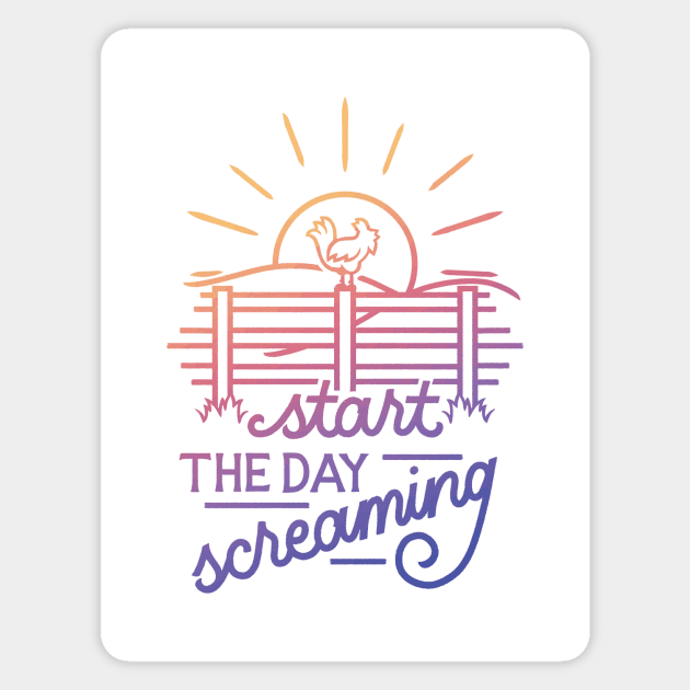 Start Screaming Magnet by polliadesign